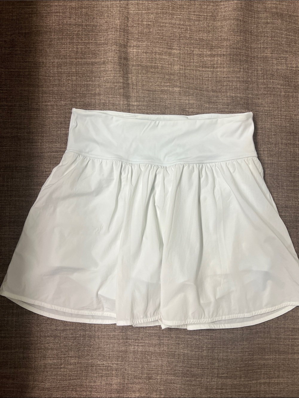 Women’s White Active Skort with Built-In Shorts